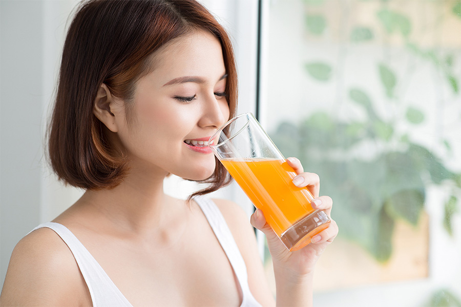 ăn gì giảm cân đẹp da, thử ngay 1 ly nước cam mỗi ngày