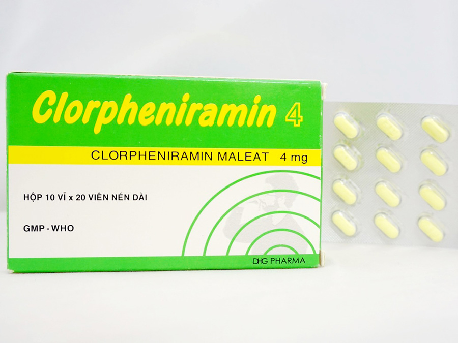 Thuốc kháng histamin chống viêm mũi dị ứng Clorpheniramin