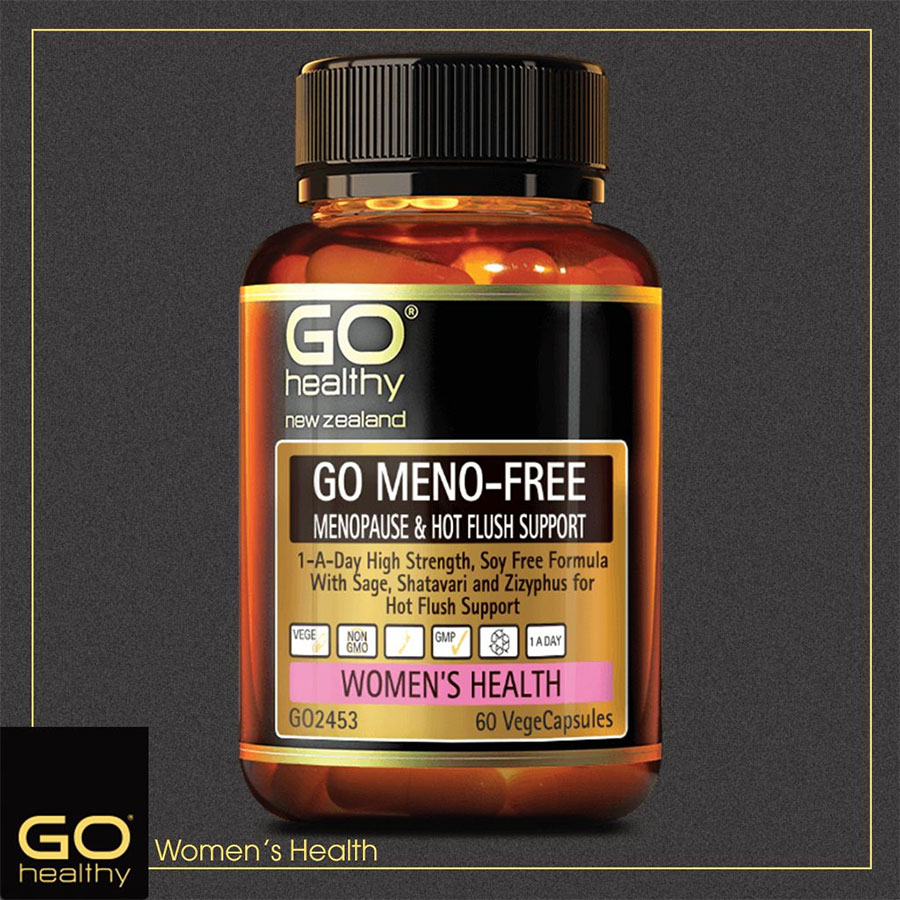 Viên uống Go Meno - Free đến từ New Zealand hỗ trợ giảm triệu chứng tiền mãn kinh