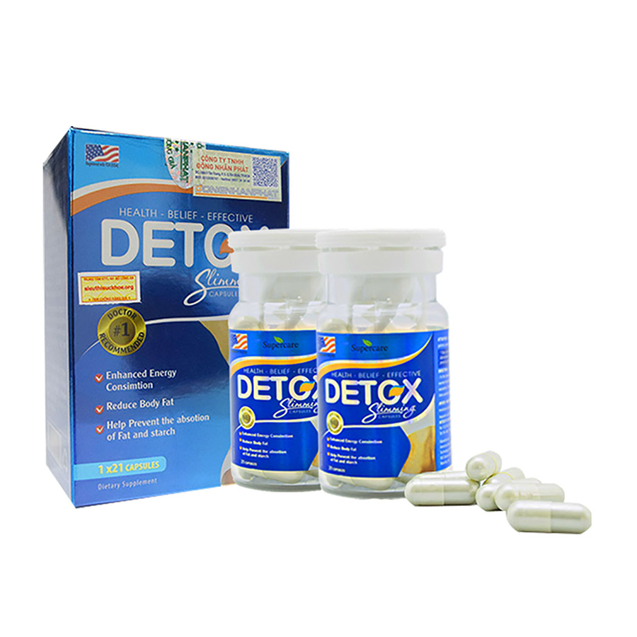 Detox Slimming Capsule l̸à loại thực phẩm chức năng dạng viên giảm cân nhập khẩu trực tiếp tại Mỹ